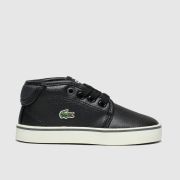 Lacoste Black & Grey Ampthill Trainers Toddler