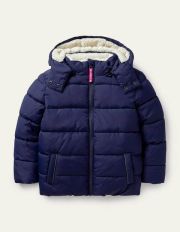 Cosy Padded Jacket College Navy Christmas Boden, College Navy