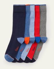 5 Pack Favourite Socks Signature Plain Multi Pack Boden, Signature Plain Multi Pack