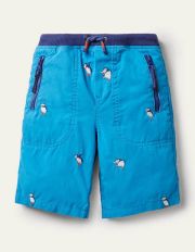Adventure Shorts Moroccan Blue Puffins Boden, Moroccan Blue Puffins