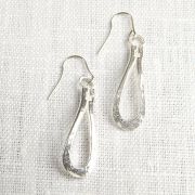 La Jewellery Recycled Silver Wave Earrings