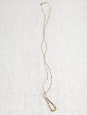 La Jewellery Recycled Silver Wave Necklace