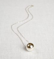 La Jewellery Recycled Silver Planet Necklace