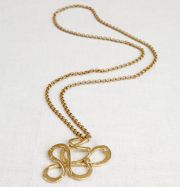 La Jewellery Recycled Brass Serpentine Necklace