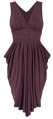 Nancy Dee Aurealia Deep Plum Birds Dress