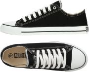 Ethletic Fairtrade Trainers - Black & White