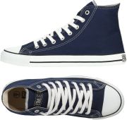 Ethletic Fairtrade Hi Top Trainers - Dark Blue