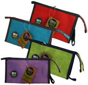 100% Jute Pencil Case With Gusset