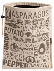 Vegetable Preserving Bag - Grey & Natural