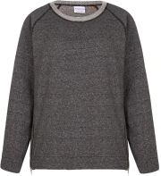 Asquith Organic Cotton Zip It Sweatshirt - Pale Grey Fleece