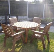 Four Seater Outdoor Circular Table Set