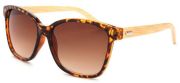 Graduated Oversized Bamboo Sunglasses - Tortoise Shell