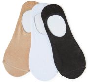 Womens Invisible Bamboo Shoe Liner Socks - Size 4-7