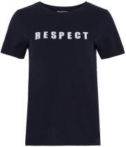 People Tree 'Respect' T-Shirt - Navy