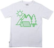 Silverstick Organic Cotton Men's Camping T-Shirt - White