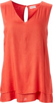 Nomads Double Layer Vest Top - Tomato