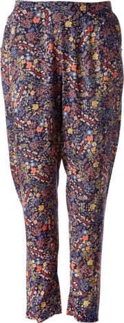 Nomads Meadow Print Trousers - Navy
