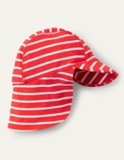 Sun-safe Swim Hat Fire Red/Ivory Baby Boden, Fire Red/Ivory