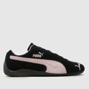 PUMA SpeeDCat Trainers in Black & pink