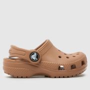 Crocs Brown Classic Clog Toddler Sandals