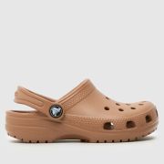 Crocs Brown Classic Clog Junior Sandals