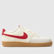 Nike Court Vision Low Trainers in Beige Multi