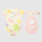 Nike Multi Baby Bodysuit 3 Piece Set