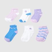 Nike Multi Kids Sunny Swoosh Socks 6 Pack
