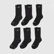Nike Black Crew Socks 6 Pack