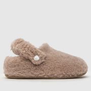 Crocs Brown Classic Cozzzy Toddler Slippers