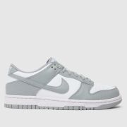 Nike White & grey Dunk Low Youth Trainers