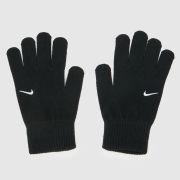Nike Black & White Knit Swoosh 2.0 Gloves