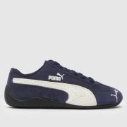PUMA SpeeDCat Trainers in Navy & White