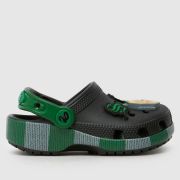 Crocs Black & Green Slytherin Clog Toddler Sandals