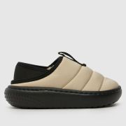 Crocs Natural Classic Puff Moc Boys Junior Slippers