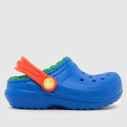 Crocs Blue Multi Classic Lined Clog Boys Toddler Sandals