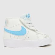 Nike White & Blue Blazer Mid 77 Boys Toddler Trainers