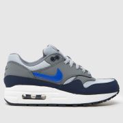 Nike Grey Multi Air Max 1 Boys Youth Trainers