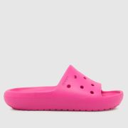 Crocs Pink Classic V2 Slide Girls Junior Slides