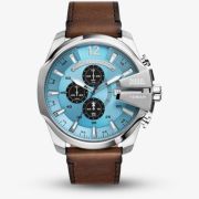 Diesel Mega Chief Brown &amp; Blue Chronograph Watch DZ4657
