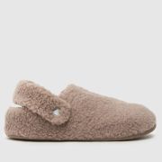 Crocs Classic Cozzzy Slippers in Beige
