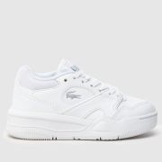 Lacoste White Lineshot Junior Trainers