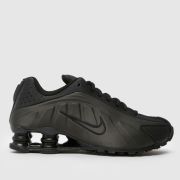 Nike Black Shox R4 Youth Trainers