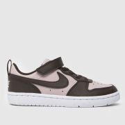Nike Brown Multi Court Borough Low Girls Junior Trainers
