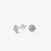 Dower &amp; Hall Sterling Silver Wild Rose Stud Earrings WRE6-S