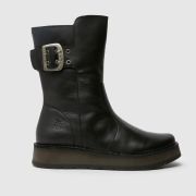 Fly London Razy Calf Boots in Black