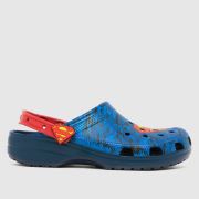 Crocs X Superman Clog Sandals in Black and blue
