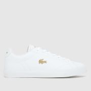 Lacoste Lerond Set Trainers in White & Gold