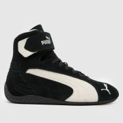 PUMA SpeeDCat Mid Trainers in Black & White