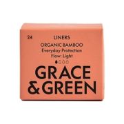 Grace and Green Organic Cotton Bamboo Liners (Pack of 24)